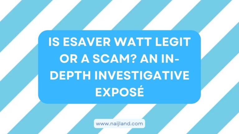 Read more about the article Is Esaver Watt Legit or A Scam? An In-Depth Investigative Exposé